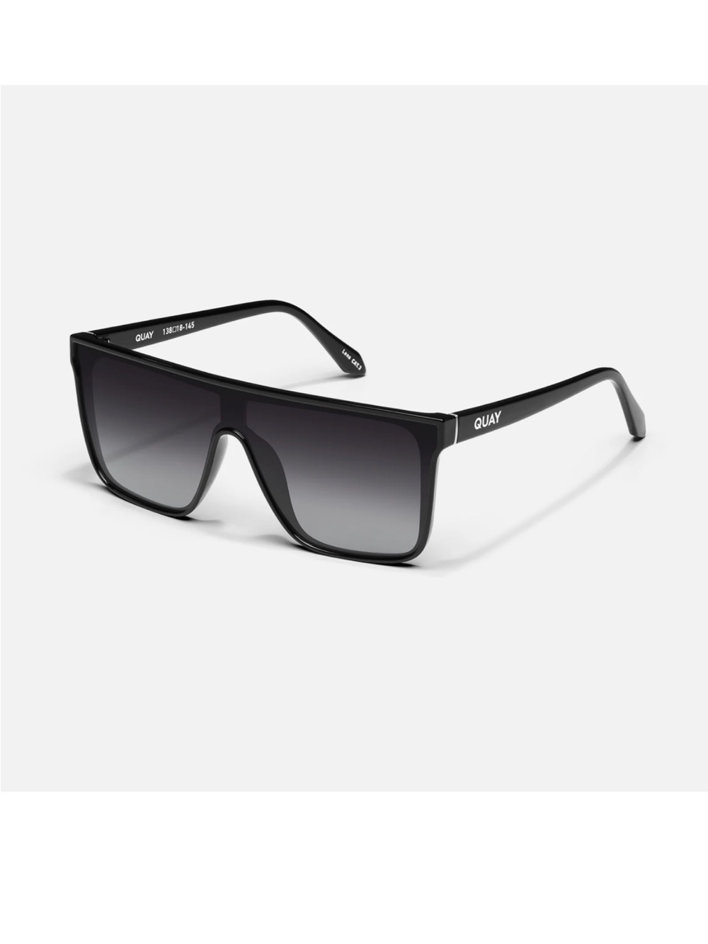Quay Australia Women’s Nightfall Black Shield Sunglasses - NWOT
